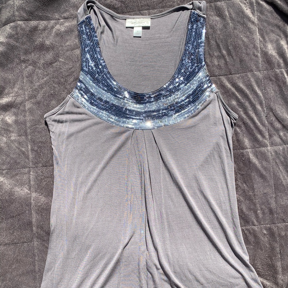 Dress Barn sequined top sz small